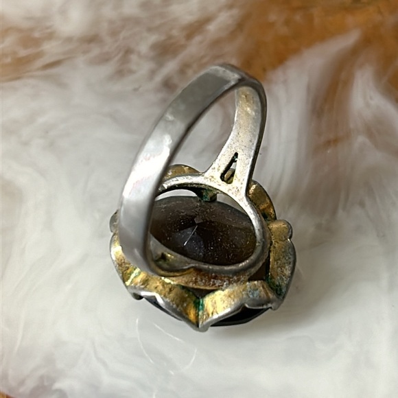 🖤Vtg Smoky Quartz ring - Picture 8 of 10